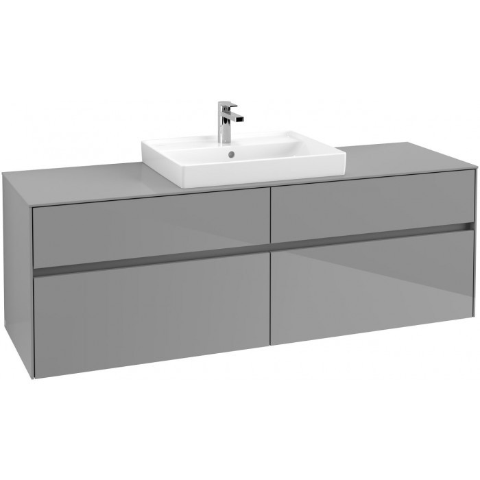 Villeroy&Boch Collaro szafka pod umywalkę wisząca do umywalki 60 cm 160x54x50 cm Glossy Grey C02500FP