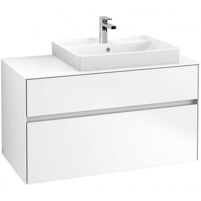 Villeroy&Boch Collaro szafka pod umywalkę wisząca do umywalki 60 cm z prawej strony 100x54x50 cm White Matt C01800MS