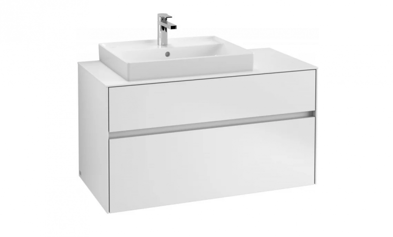 Villeroy&Boch Collaro szafka pod umywalkę wisząca do umywalki 60 cm z lewej strony 100x54x50 cm White Matt C01700MS