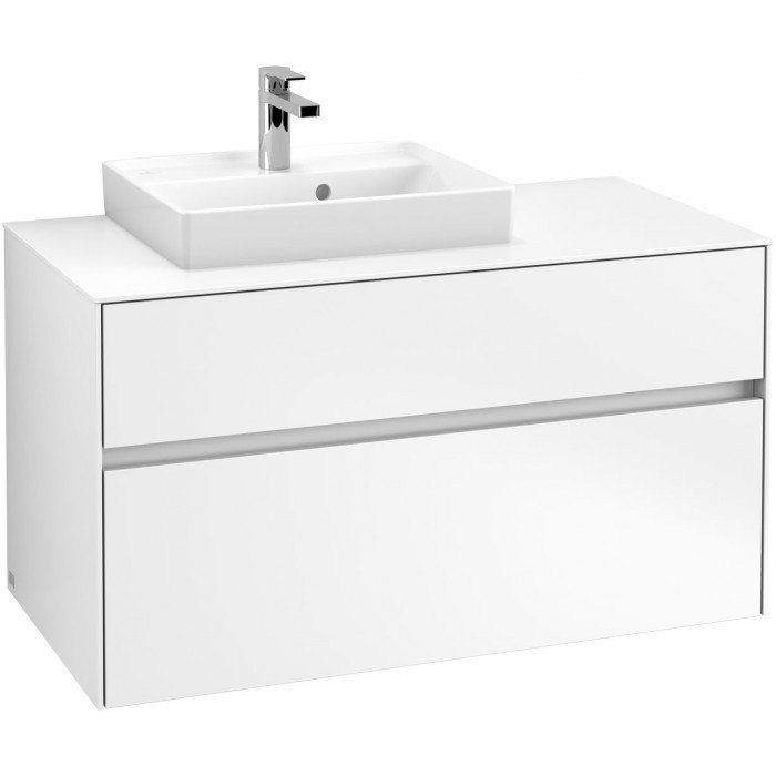 Villeroy&Boch Collaro szafka pod umywalkę wisząca do umywalki 50 cm z lewej strony 100x54x50 cm White Matt C01400MS