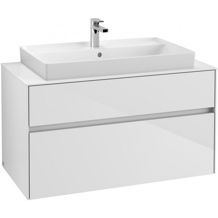 Villeroy&Boch Collaro szafka pod umywalkę wisząca 100x54x50 cm Glossy White C02000DH