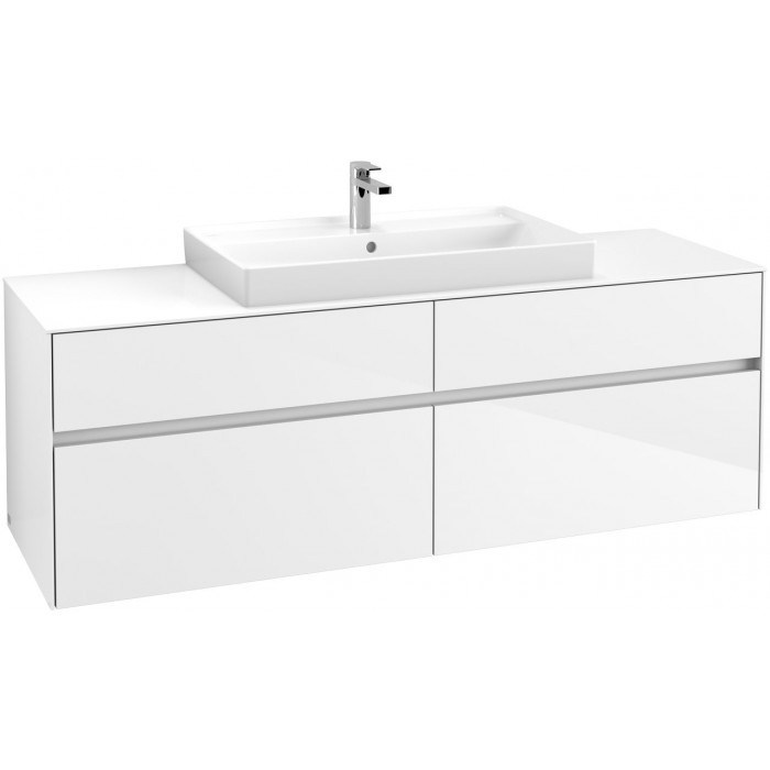 Villeroy&Boch Collaro szafka pod umywalkę wisząca 160x54x50 cm Glossy White C03100DH