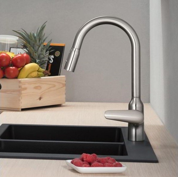 Hansgrohe M42 M429-H220 bateria kuchenna zlewozmywakowa z wyciąganą wylewką stal 71800800