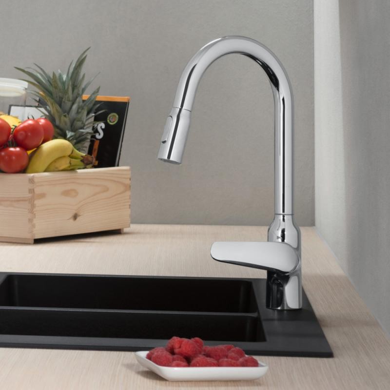 Hansgrohe M42 M429-H220 bateria kuchenna zlewozmywakowa z wyciąganą wylewką chrom 71800000