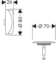 Hansgrohe Flexaplus element zewnętrzny brąz szczotkowany 58185140
