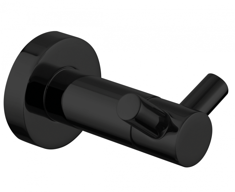 Omnires Modern Project haczyk podwójny czarny MP60120BL