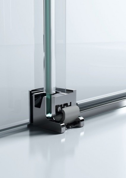 Huppe Classics 2 EasyEntry Black Edition drzwi suwane prawe 140 cm 1-cz. wys.200 czarny przeźroczyste AntiPlaque C25611.123.322