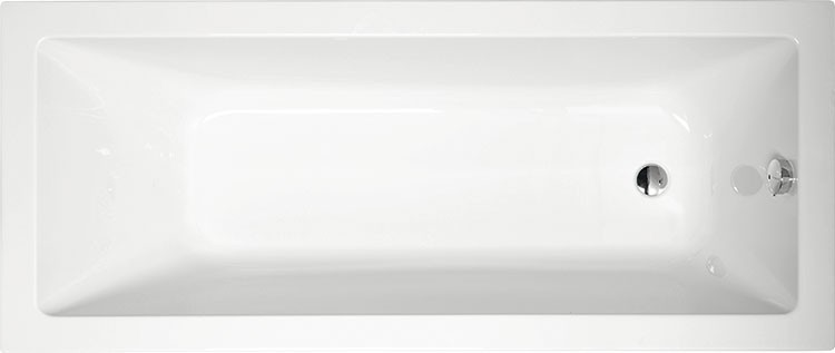 Polysan Noemi wanna prostokątna 160x70 cm akryl biały 71707