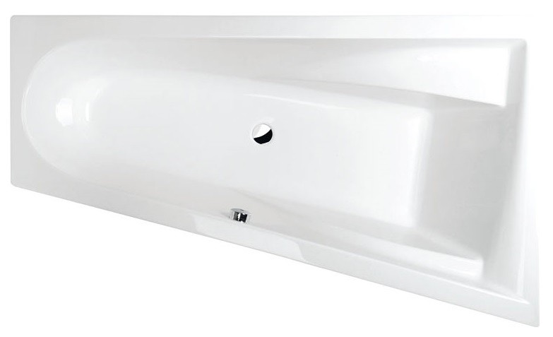 Polysan Chiquita R wanna asymetryczna prawa 170x100 cm akryl biały 92619