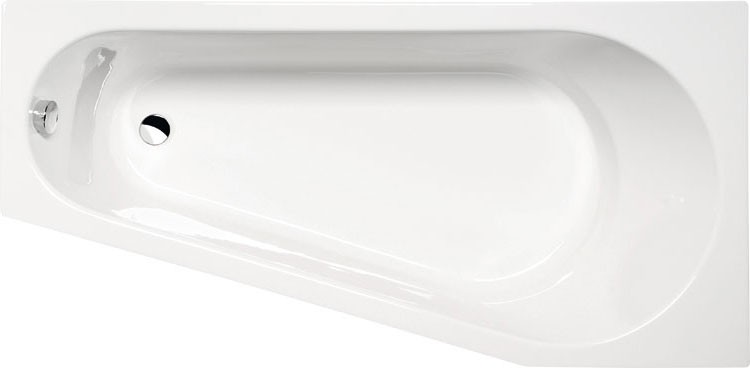 Polysan Projekta R wanna asymetryczna prawa 160x80 cm akryl biały 21111