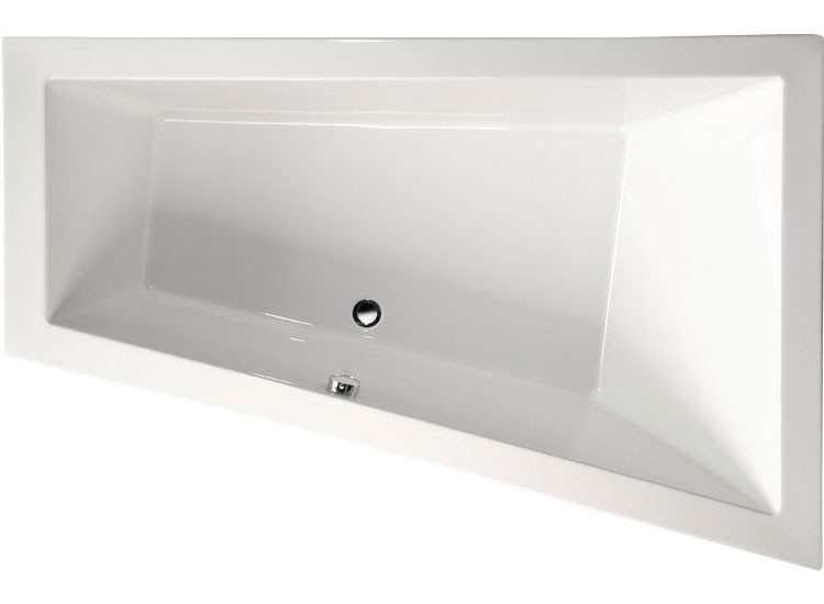 Polysan Triangl R wanna asymetryczna prawa 180x120 cm akryl biały 20611