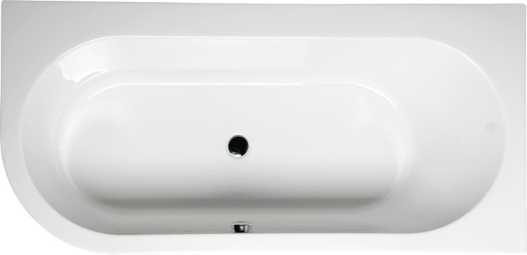 Polysan Astra R wanna asymetryczna prawa 165x80 cm akryl biały 34611