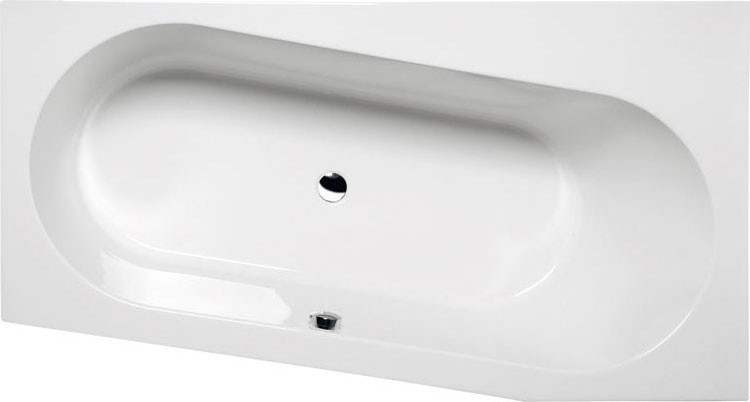 Polysan Astra WR wanna asymetryczna prawa 165x90 cm akryl biały 31611