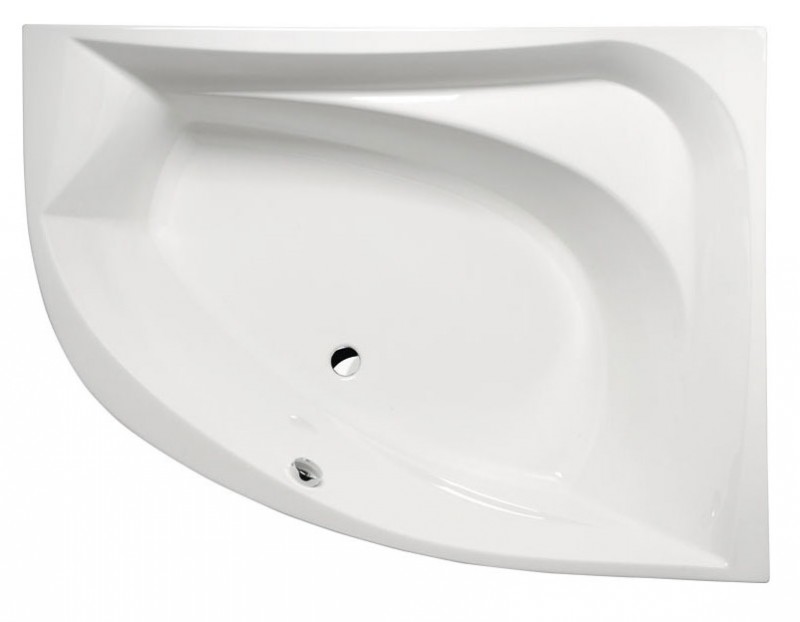 Polysan Tanya R wanna asymetryczna prawa 160x120 cm akryl biały 66119