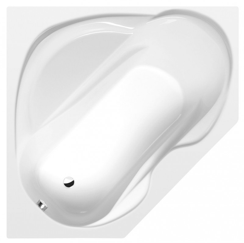 Polysan Lidie wanna narożna 140x140 cm akryl biały 97111