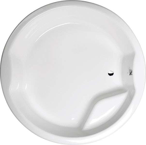 Polysan Royal Round wanna okrągła 172x172 cm ze stelażem akryl biały 73211