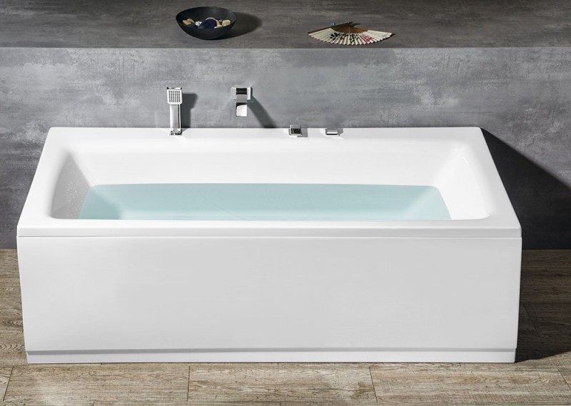 Polysan Kvadra wanna prostokątna 180x80 cm akryl biały 17611