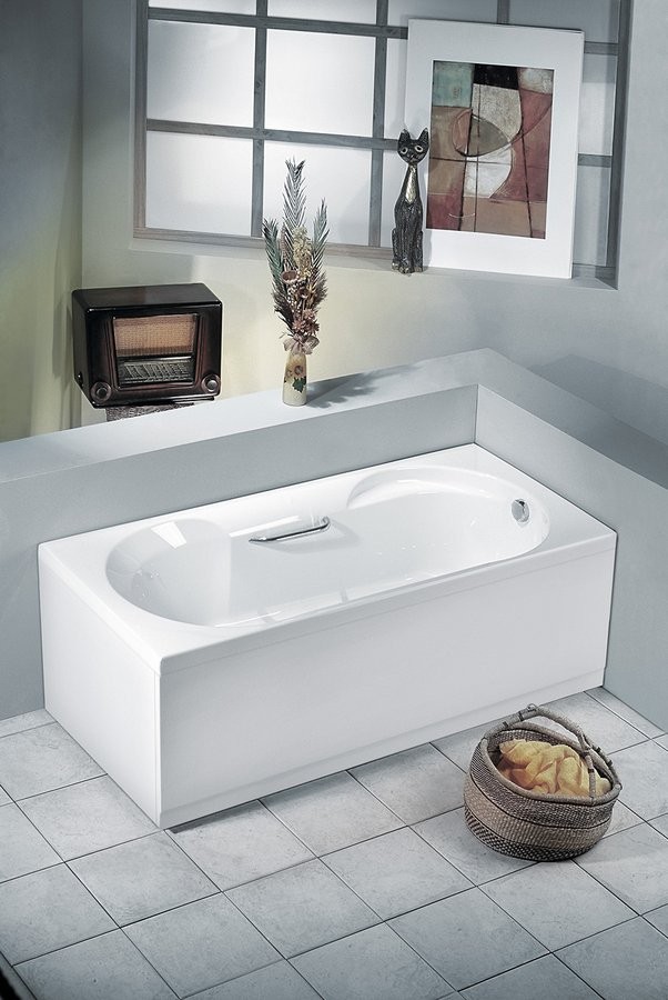 Polysan Satina wanna prostokątna 180x80 cm akryl biały 30111