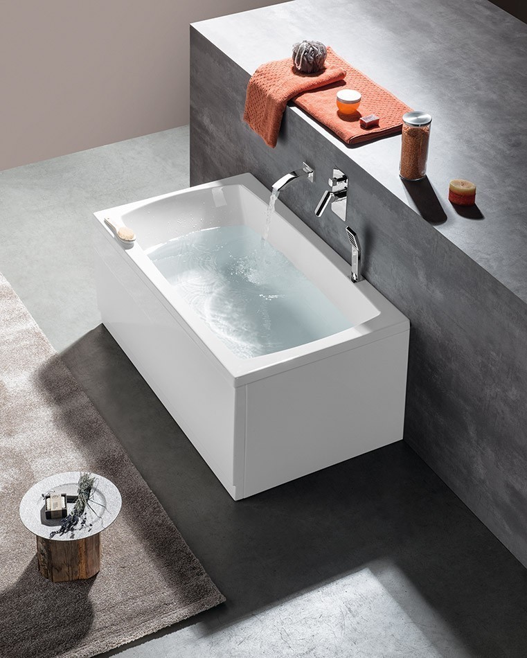 Polysan Lily wanna prostokątna 150x70 cm akryl biały 72273