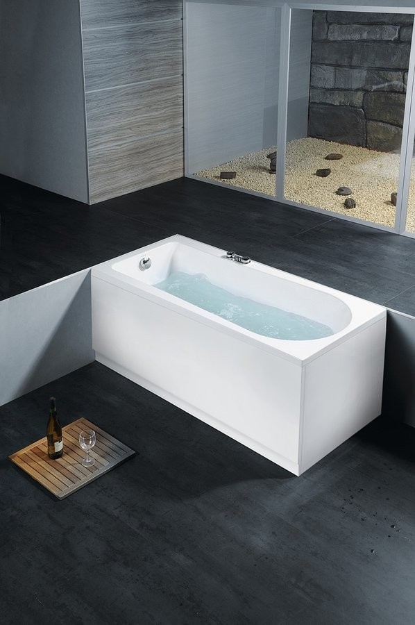 Polysan Lisa wanna prostokątna 170x70 cm akryl biały 87111