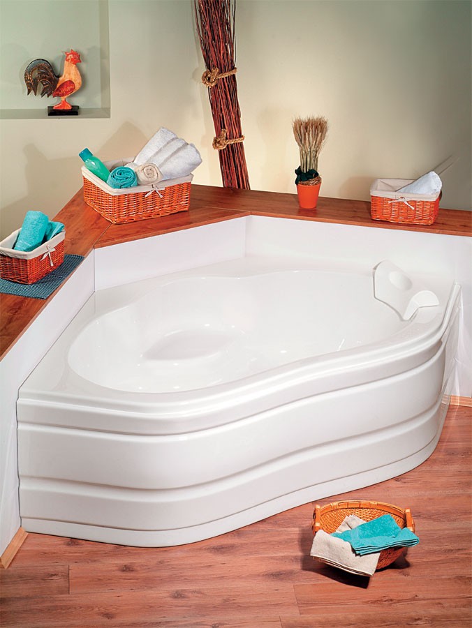 Polysan Marea wanna narożna 150x150 cm akryl biały 92111