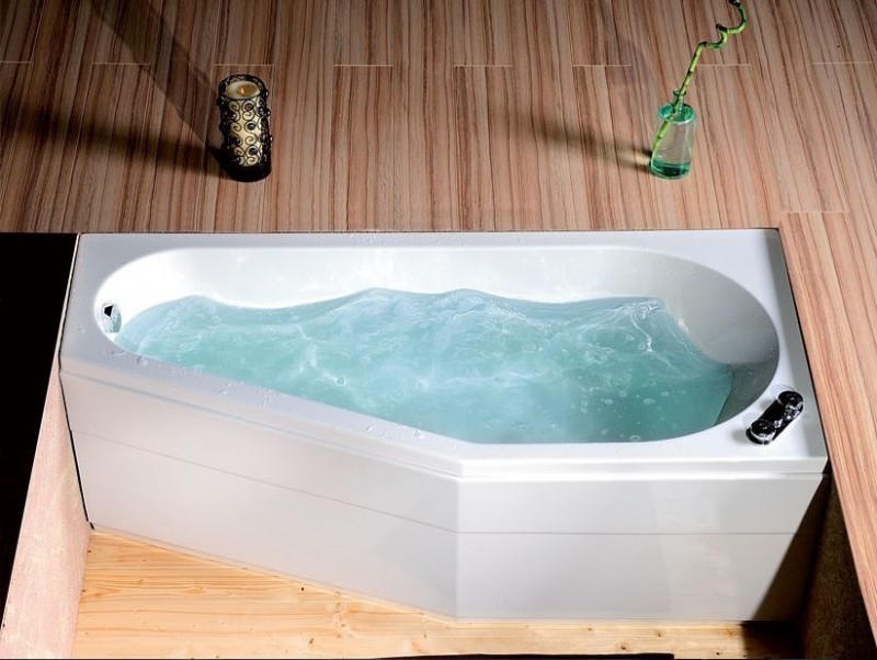 Polysan Tigra R wanna asymetryczna prawa 170x80 cm akryl biały 90611