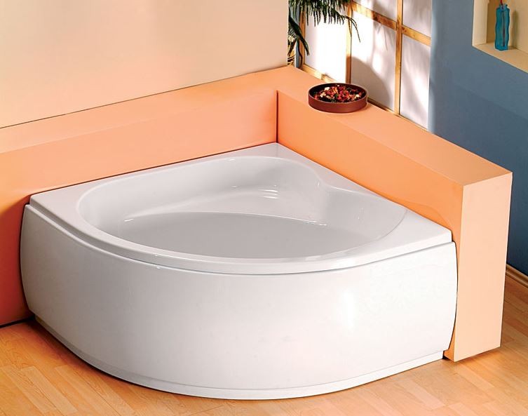 Polysan Sirius wanna narożna 130x130 cm akryl biały 49111