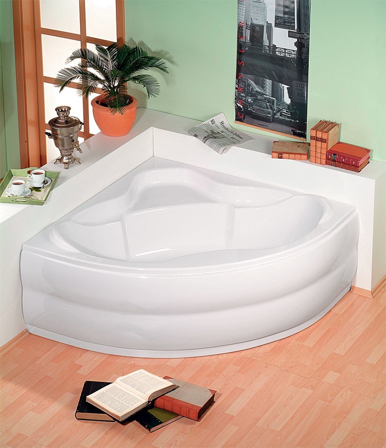 Polysan Simona wanna narożna 150x150 cm akryl biały 94111