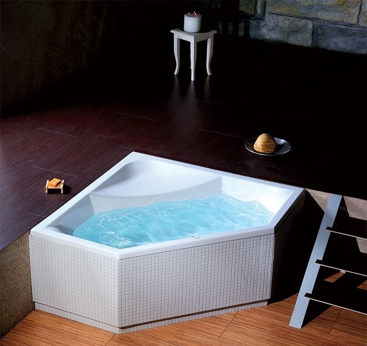 Polysan Floss wanna narożna 145x145 cm akryl biały 98611