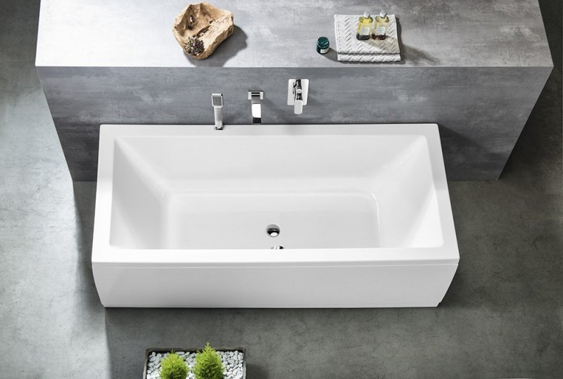 Polysan Krysta wanna prostokątna 180x70 cm akryl biały 72906