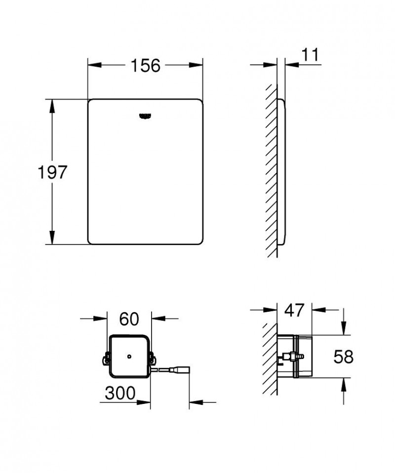 Grohe Sterowanie WC stal 38934SD0