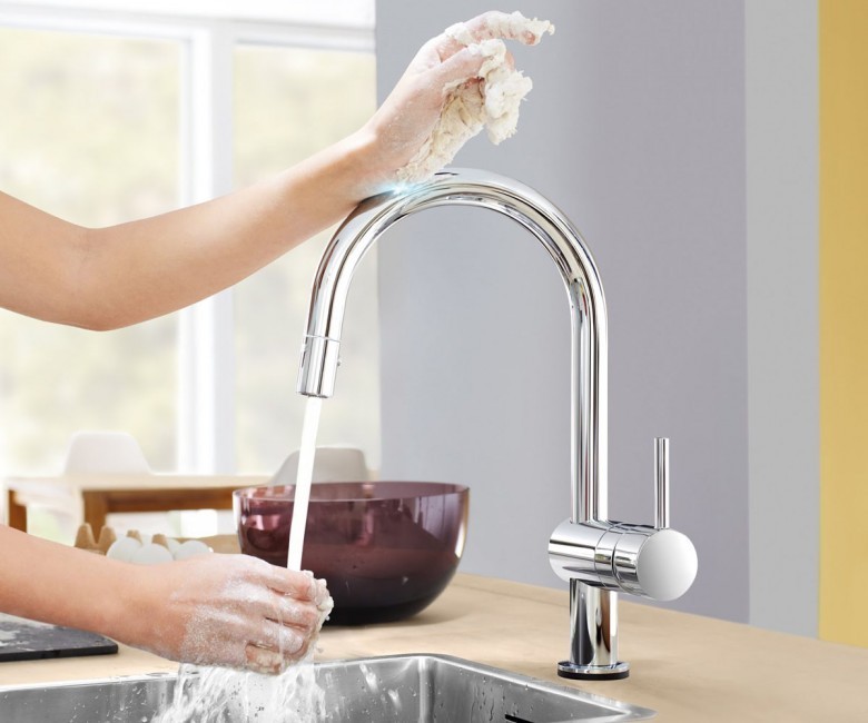 Grohe Minta Touch elektroniczna bateria kuchenna zlewozmywakowa stal nierdzewna 31358DC2