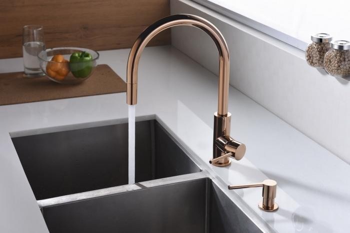 Grohe Minta bateria kuchenna zlewozmywakowa różowe złoto szczotkowane brushed warm sunset 32321DL2