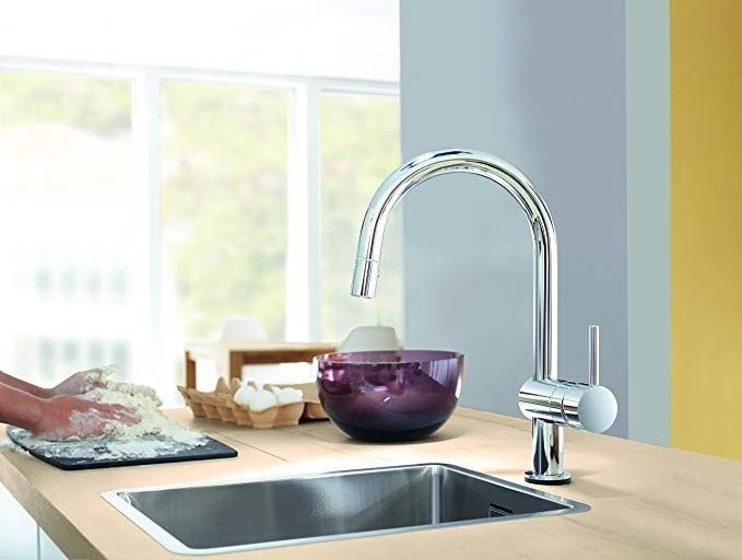 Grohe Minta bateria kuchenna zlewozmywakowa różowe złoto szczotkowane brushed warm sunset 32321DL2