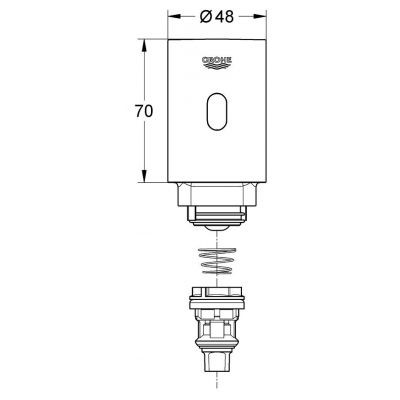Grohe Tectron Rondo zestaw do przezbrojenia 1/2" chrom 37427000