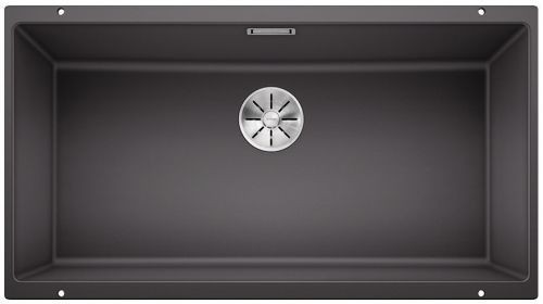 Blanco Subline 800-U Silgranit PuraDur II zlewozmywak granitowy z korkiem InFino komora podwieszana kolor szarość skały 523142