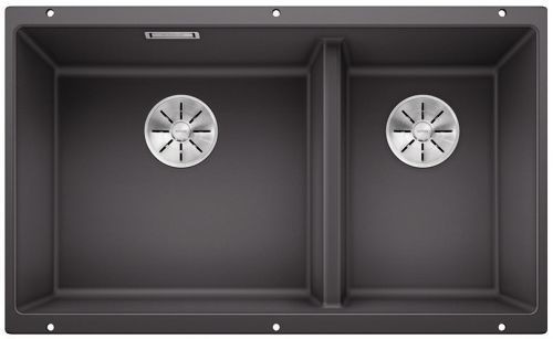 Blanco Subline 430/270-U Silgranit PuraDur II zlewozmywak granitowy 2 komory podwieszany kolor szarość skały 523152
