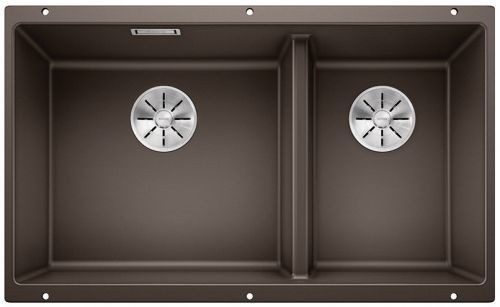 Blanco Subline 430/270-U Silgranit PuraDur II zlewozmywak granitowy 2 komory podwieszany kolor kawowy 523160