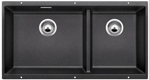 Blanco Subline 480/320-U Silgranit PuraDur II zlewozmywak granitowy 2 komory podwieszany kolor antracyt 523584