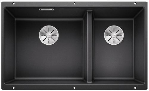 Blanco Subline 430/270-U Silgranit PuraDur II zlewozmywak granitowy 2 komory podwieszany kolor antracyt 523151