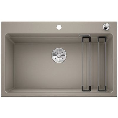 Blanco Etagon 8 zlewozmywak komora wpuszczana w blat z korkiem automatycznym InFino granit tartufo 525184