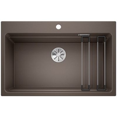 Blanco Etagon 8 zlewozmywak komora wpuszczana w blat bez korka automatycznego InFino granit kawowy 525196