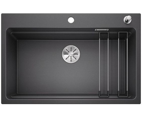 Blanco Etagon 8 zlewozmywak komora wpuszczana w blat z korkiem automatycznym InFino granit antacyt 525177