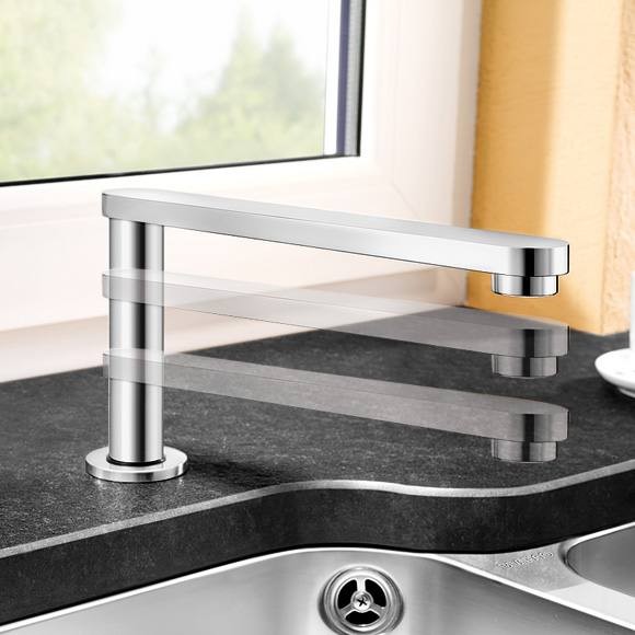 Blanco Eloscope-F II bateria zlewozmywakowa podokienna chrom 516672