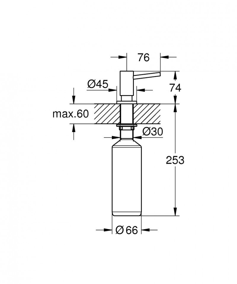 Grohe Cosmopolitan dozownik okrągły szczotkowane różowe złoto brushed warm sunset 40535DL0