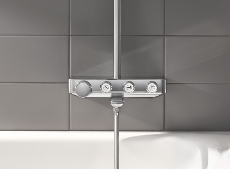 Grohe Euphoria System SmartControl 260 Mono zestaw wannowo-prysznicowy termostatyczny z deszczownicą 26 cm chrom 26510000