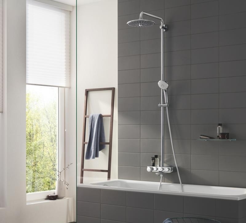 Grohe Euphoria System SmartControl 260 Mono zestaw wannowo-prysznicowy termostatyczny z deszczownicą 26 cm chrom 26510000