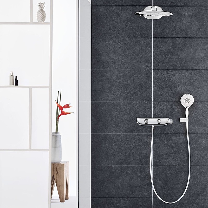 Grohe Rainshower System SmartControl 360 Mono podtynkowy zestaw prysznicowy termostatyczny z deszczownicą chrom 26446000