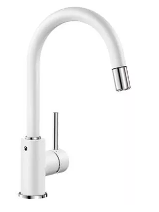 Blanco MIDA bateria zlewozmywakowa z wyciąganą wylewką biały 521457