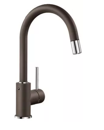 Blanco MIDA bateria zlewozmywakowa z wyciąganą wylewką kawowy 521461